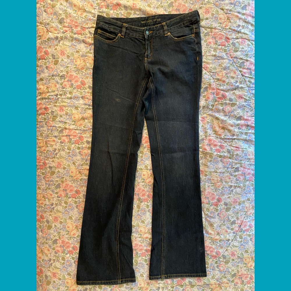 Michael Kors Flare Dark Wash Jeans